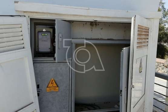 Vandalismo con un cuadro eléctrico de La Garita (Foto TA)