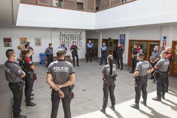 La Policía Canaria y la Policía Local de Telde intensifican los controles por el uso de las mascarillas (Foto Acfi Press/TA)