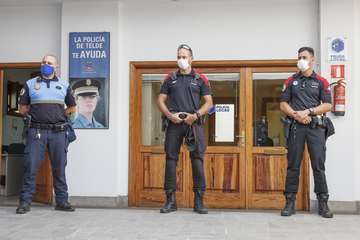 La Policía Canaria y la Policía Local de Telde intensifican los controles por el uso de las mascarillas (Foto Acfi Press/TA)