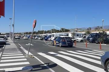 Concentración de caravanistas en Telde (Foto TA)
