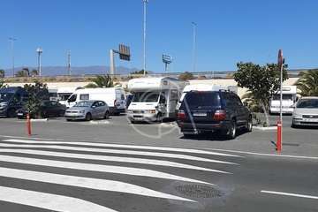 Concentración de caravanistas en Telde (Foto TA)