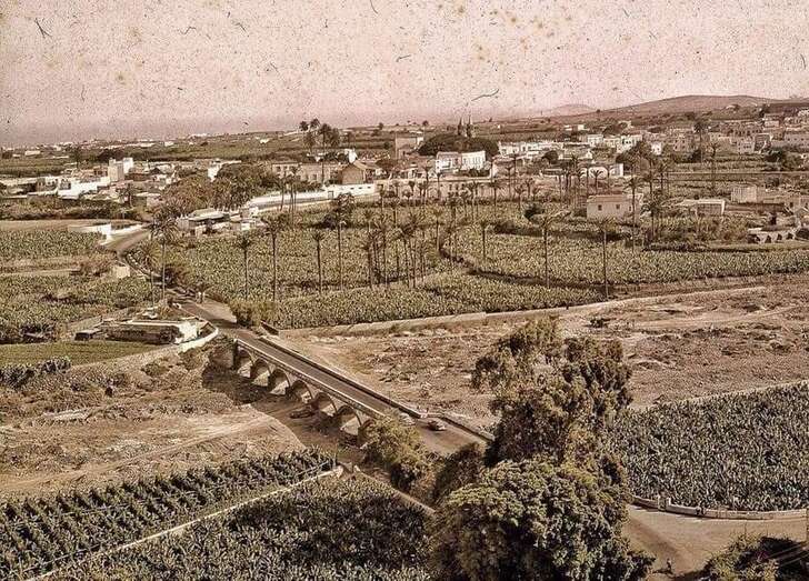 Imagen de la entrada a la ciudad desde Jinámar/Foto facilitada por el cronista oficial de Telde