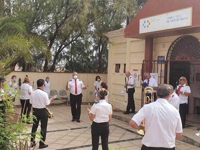 Momento de la actuación de la Banda Municipal/TA.