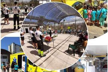 Charla en Jinámar sobre medidas preventivas contra el Covid-19/TA.