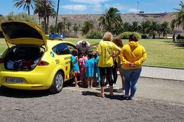 Charla en Jinámar sobre medidas preventivas contra el Covid-19/TA.