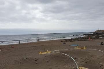 Salinetas espera con abandono la colocación de la nueva pérgola/TA.