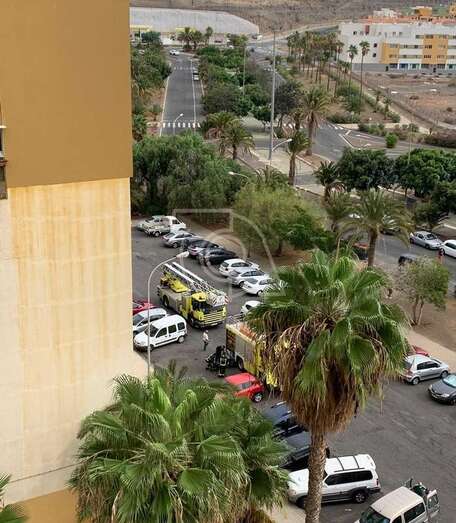 Varias dotaciones de bomberos se desplazaron desde la base de La Garita/TA.