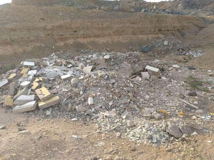 Imagen de un vertido en alguna zona de La Garita (Foto TA)