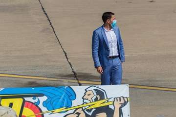 Maniobras militares en el cielo de Telde/Antonio Rico.