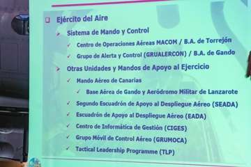 Maniobras militares en el cielo de Telde/Antonio Rico.