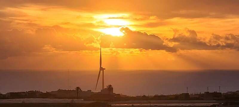 Imagen captada esta mañana por Jesús Ruiz Mesa.