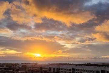 La costa de Telde al alba/Jesús Ruiz Mesa.