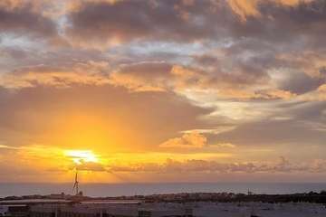 La costa de Telde al alba/Jesús Ruiz Mesa.