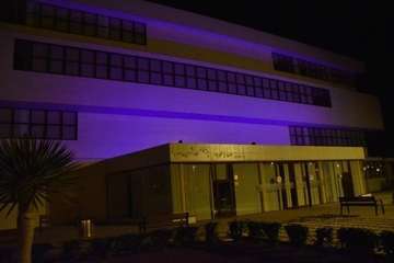 El Cubillo ya luce de violeta contra la violencia de género/F.J.S.