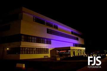 El Cubillo ya luce de violeta contra la violencia de género/F.J.S.