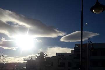 Nubes lenticulares sobre la costa de Telde/Gumersindo Hernández.