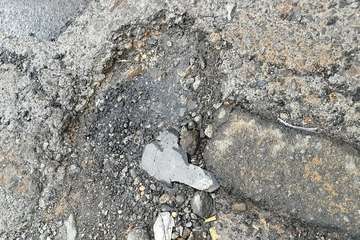 Estado de la calle de Antonio Nebrija, en Lomo los Frailes-Telde/TA.