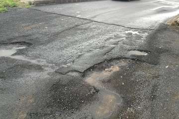 Estado de la calle de Antonio Nebrija, en Lomo los Frailes-Telde/TA.
