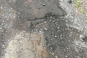 Estado de la calle de Antonio Nebrija, en Lomo los Frailes-Telde/TA.