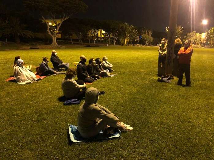 El encuentro se desarrolló en el parque de San Juan (Foto TA)