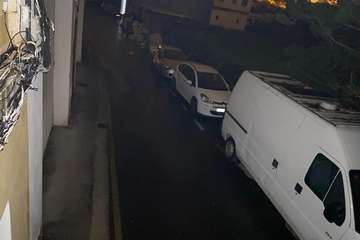 La calle Barcelona, a oscuras en Jinámar/TA.