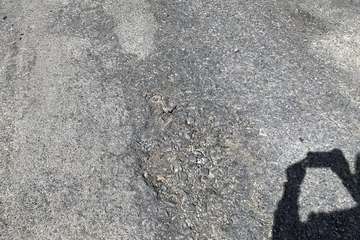 Los baches conquistan El Ejido de Telde/TA.