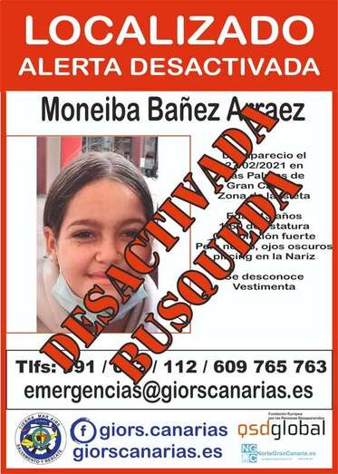 La búsqueda de Moneiba Bañez Arraez ha sido desactivada/TA.