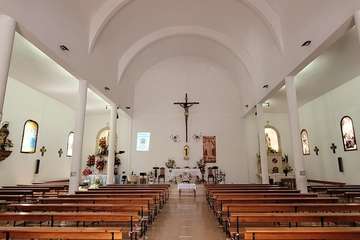 Misa en El Calero por su patrona, la Virgen de Fátima/TA.