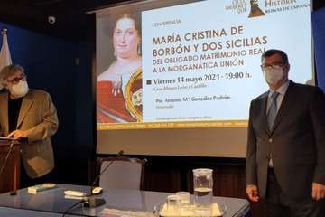 Charla del cronista de Telde sobre la reina María Cristina de Borbón/Jesús Ruiz Mesa.