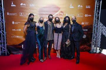 Telde arropa  el preestreno de 'La piel del volcán'/C7 y TA.