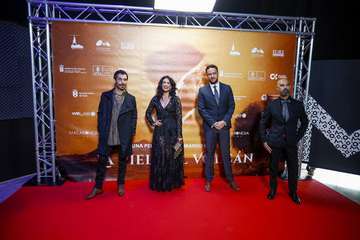 Telde arropa  el preestreno de 'La piel del volcán'/C7 y TA.