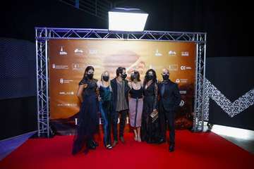 Telde arropa  el preestreno de 'La piel del volcán'/C7 y TA.