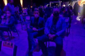 Telde arropa  el preestreno de 'La piel del volcán'/C7 y TA.