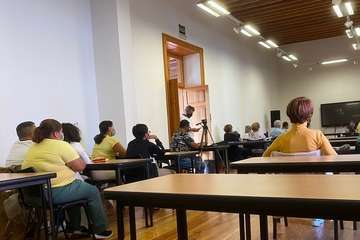 María Almenara imparte un Taller de Cuentacuentos Canarios en la Casa Condal de Telde/TA.