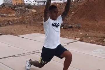 Sergio Araujo se ejercita en Telde/Elnuevoinsualr.es.