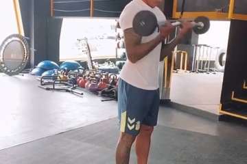 Sergio Araujo se ejercita en Telde/Elnuevoinsualr.es.