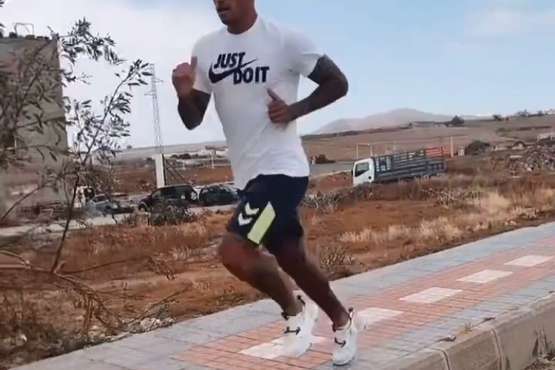 Sergio Araujo se ejercita en Telde/Elnuevoinsualr.es.