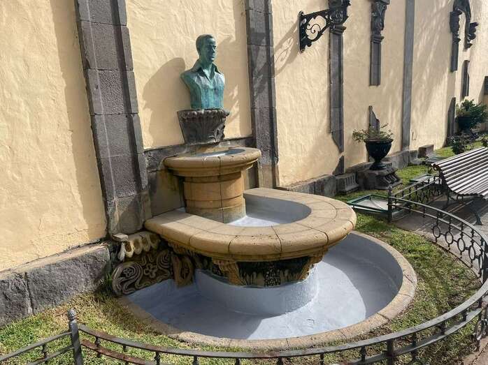 La fuente, tras ser repintada este jueves / TA