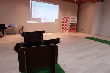  El arqueólogo teldense Abel Galindo dirigió este domingo una actividad familiar en El Museo Canario/TA,