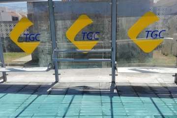  La Garita presume de nueva marquesina/TA.