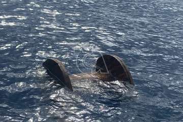 Peligrosa bobina a la deriva en aguas próximas a la costa de Telde/TA.