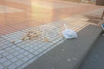 La noche de Halloween deja suciedad en La Garita/TA.