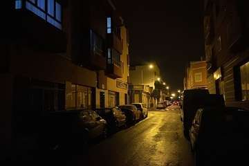 Apagón del alumbrado público en calles de Los Llanos de Telde/TA.