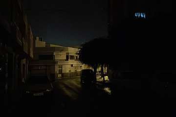 Apagón del alumbrado público en calles de Los Llanos de Telde/TA.