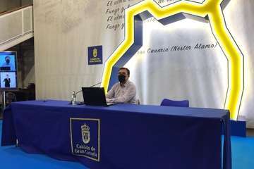 Conferencia de Abel Galindo sobre el yacimiento prehispánico de Los Melones (La Garita-Telde)/TA.