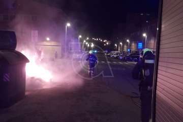 Quema intencionada de varios contenedores en distintos puntos de Telde/TA.