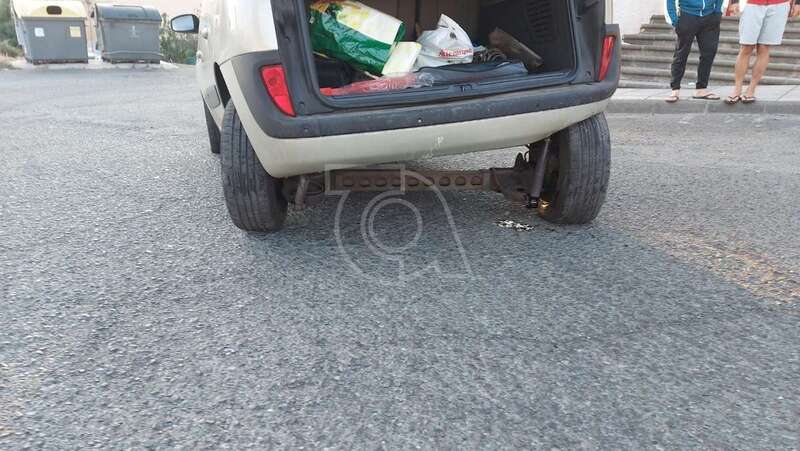 Vehículo que sufrió el siniestro/TA.