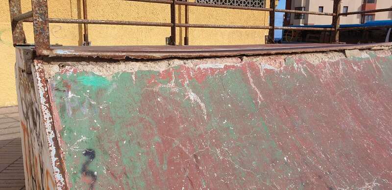 Imagen del estado de deterioro que presenta la estructura / TA