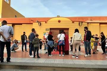  Papá Noel reparte alegría e ilusión en La Garita y Valle de Jinámar/TA.