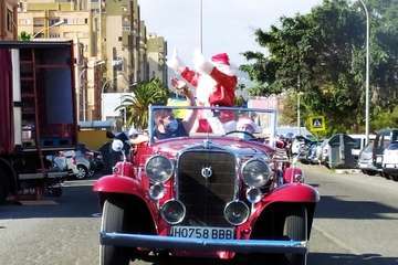  Papá Noel reparte alegría e ilusión en La Garita y Valle de Jinámar/TA.